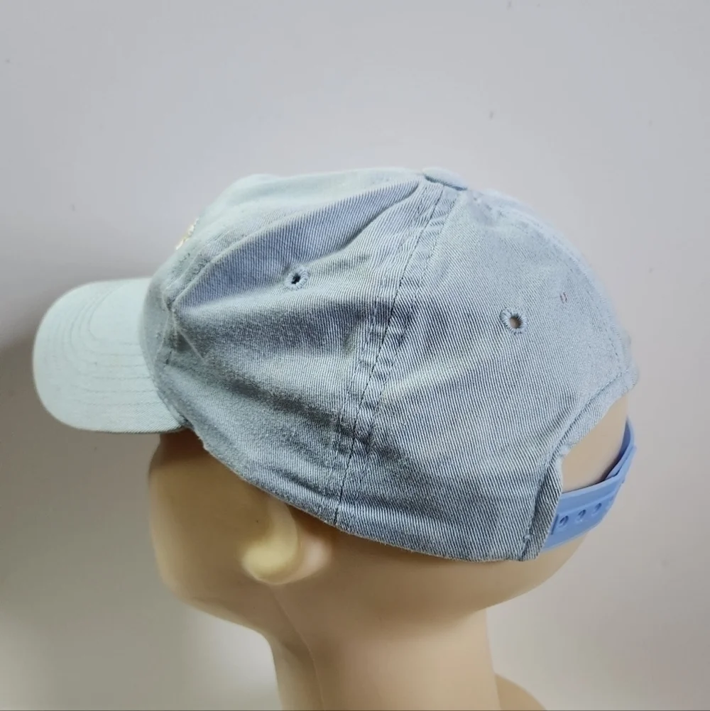 VINTAGE Harley Davidson H-D Motorcycle Light Blue Baseball Hat Cap Kids Youth